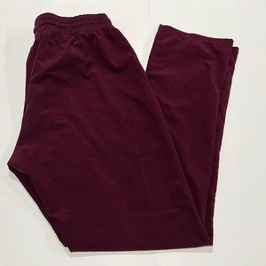 GT Performance Burgundy Scrub Pants Size L